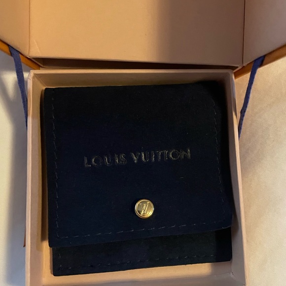 LOUIS VUITTON Berg Empreinte LV Ring 18k solid Yellow Gold sz 52 - Picture 9 of 14
